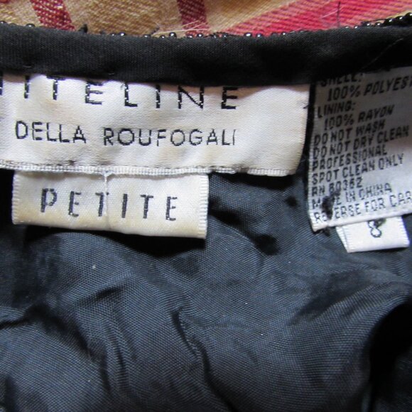 SALE Sparkly Special Event Beaded Top Swirly Blue Green Black - Picture 11 of 11